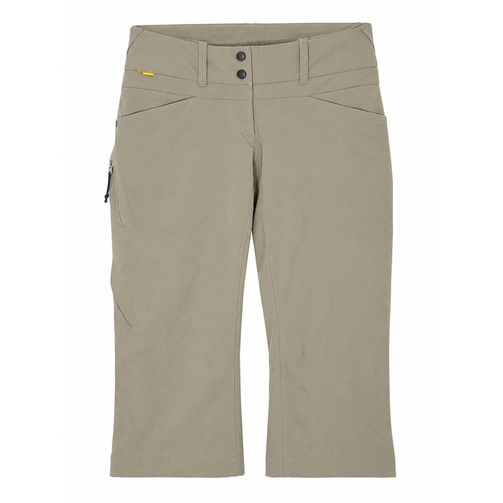 Lole Explore Capri Hiking Pants Size 8 Khaki Tan Low Rise Cargo Outdoor Cropped